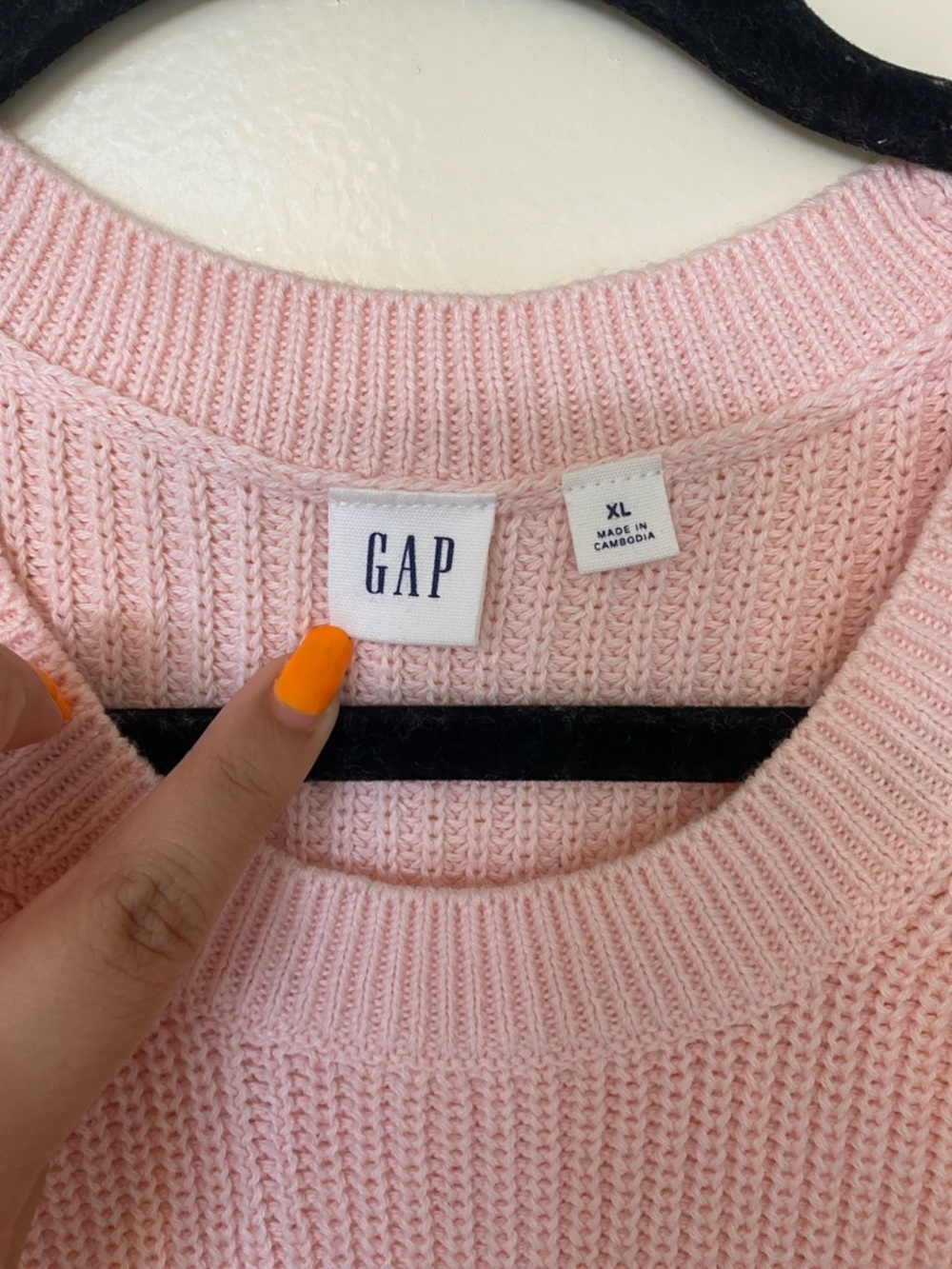 GAP Pink Stripped Crewneck Sweater - Picture 2 of 4